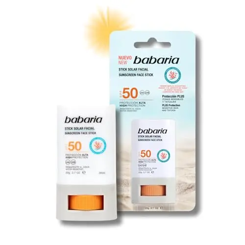Babaria Stick Solar Facial SPF50 - Protección Alta con Aloe y Karité