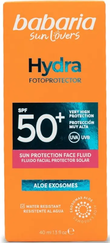 Babaria Sun Lovers Hydra Fluido Facial Protector Solar SPF 50+ 40 ml
