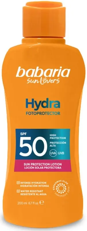 Babaria Sun Lovers Hydra Fotoprotector Loción Solar SPF 50 200 ml