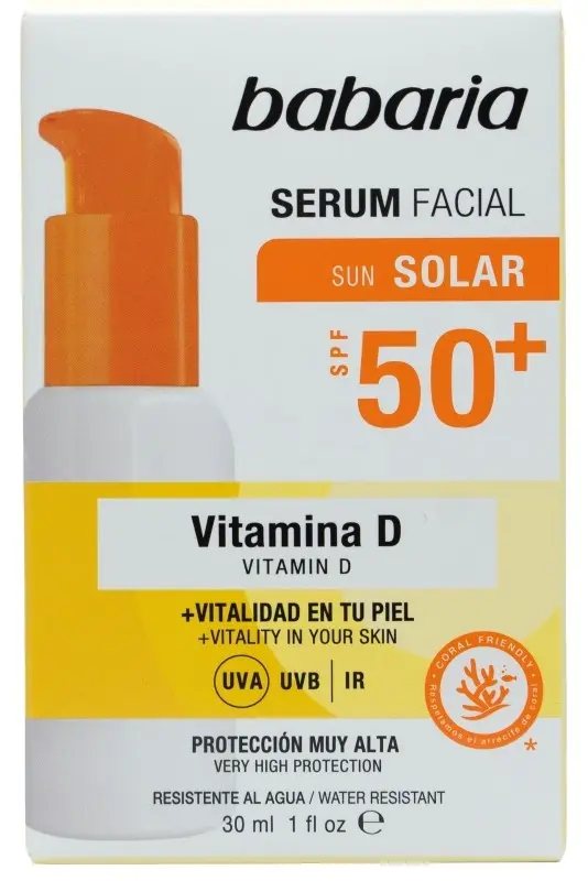 Babaria Sun Solar Serum Facial Vitamina D SPF 50+ 30 ml