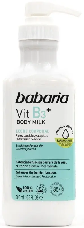 Babaria Vit B3 + Body Milk Leche Corporal 500 Ml