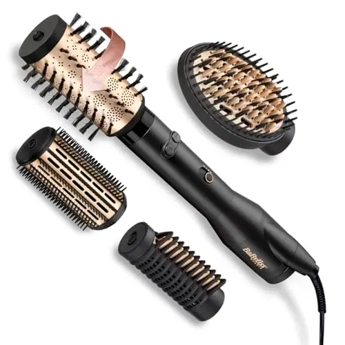 BaByliss AS970E Big Hair Luxe - Cepillo Secador 4 Cabezales Iónico 650W