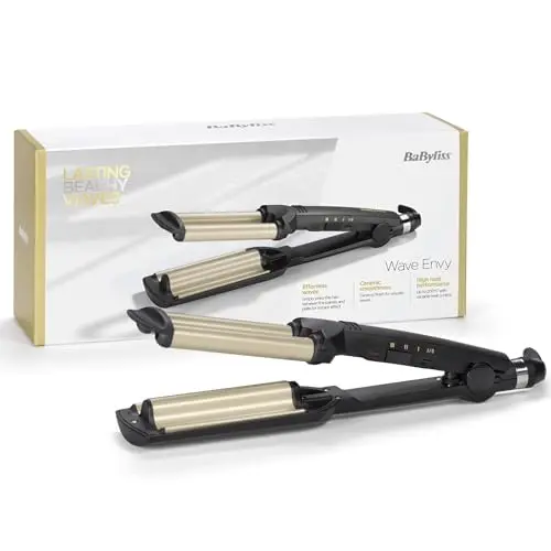 Babyliss C260E Rizador de Cabello de Tres Cilindros - Ondas y Rizos Fáciles