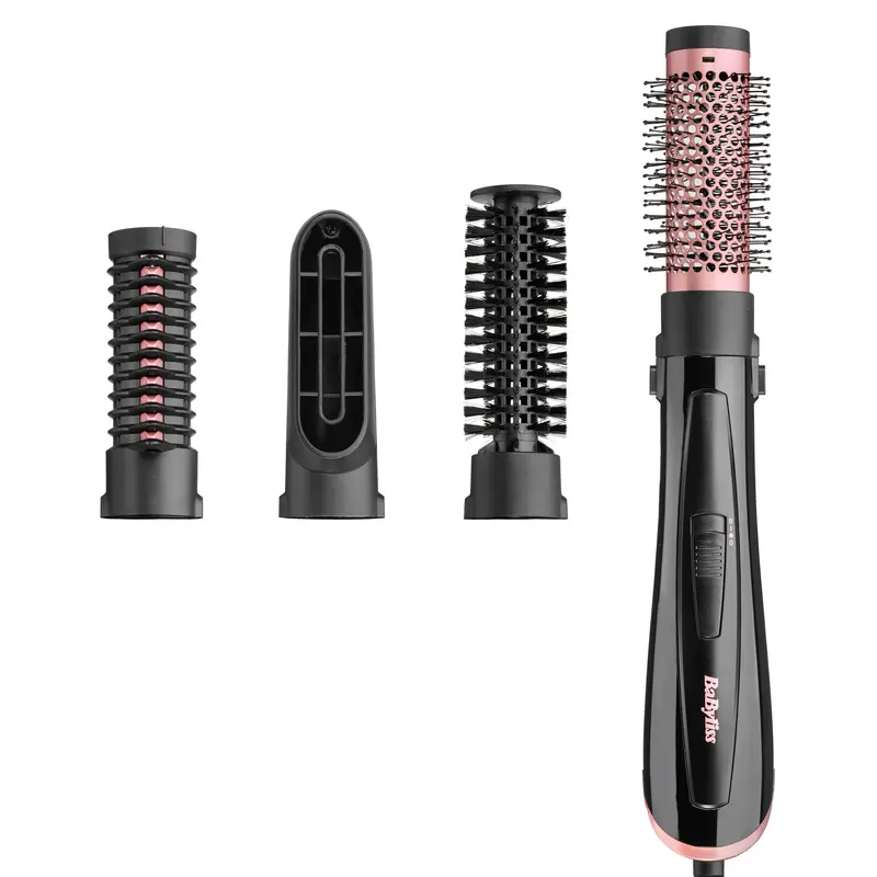 BaByliss Cepillo de aire Perfect Finish AS126E - 4 en 1 con tecnología iónica
