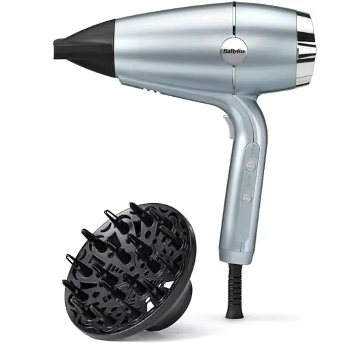 BaByliss D773DE Hydro Fusion - Secador Profesional Iónico 2100W con Difusor