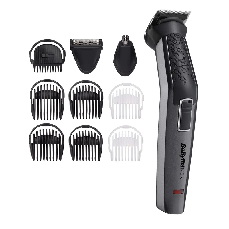 BaByliss MT727E Recortadora Multiusos 10 en 1 sin Cable - Titanio Carbono