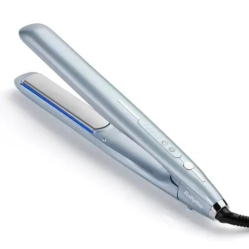 BaByliss Plancha Hydro Fusion ST573E - Iónica Dual, 230°C, Antiencrespamiento