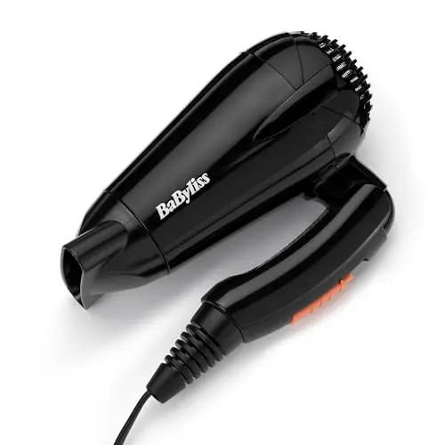 BaByliss Secador de Viaje Plegable 2000W Multivoltaje - Compacto y Potente