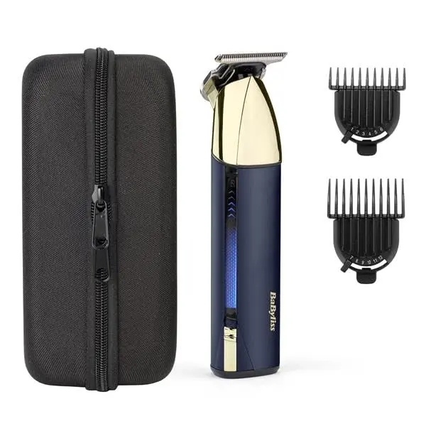 Babyliss T992E Super-X Metal - Maquinilla de Afeitar Inalámbrica Gold & Navy