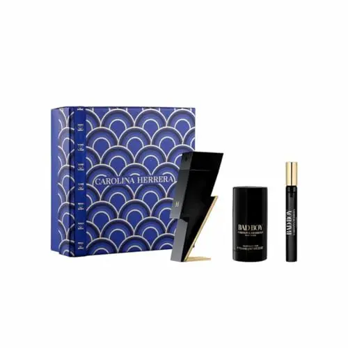 Bad Boy Carolina Herrera Lote 3 Piezas - EDT 100ml + Desodorante + Perfumero