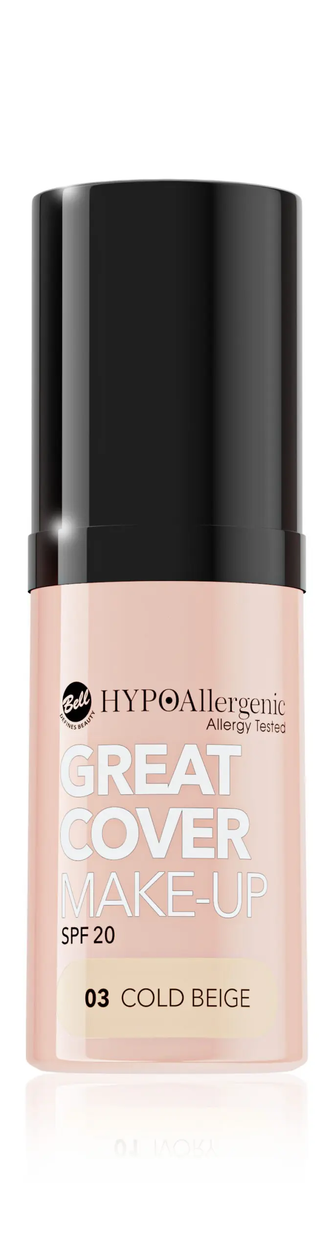 Base de maquillaje hipoalergénica Great Cover SPF20 Tono 03 Cold Beige - BELL HYPO