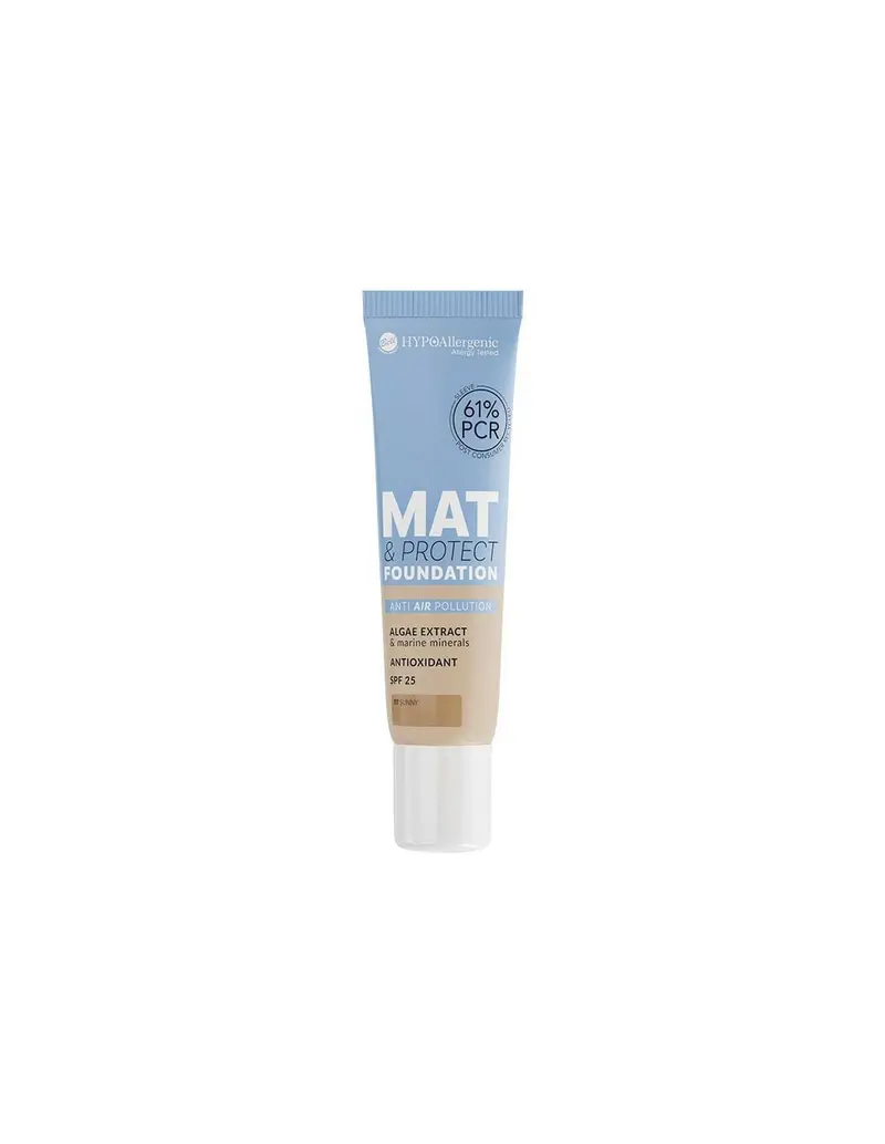 Base de maquillaje hipoalergénica Mat&Protect con SPF25 07 Sunny - Bell Hypo