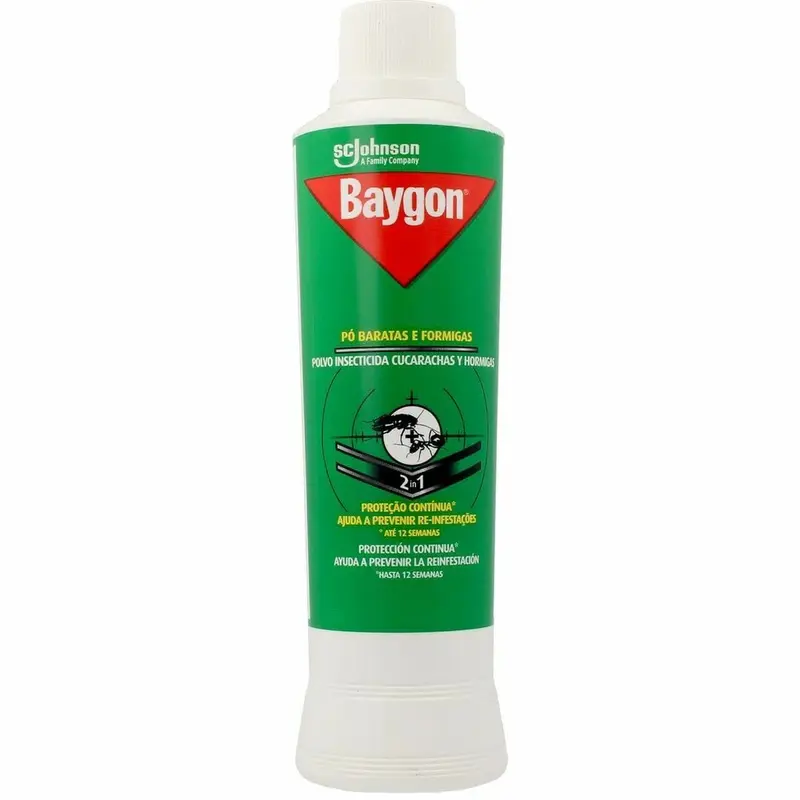 Baygon Insecticida en Polvo 250g - Barrera 12 Semanas contra Cucarachas y Hormigas