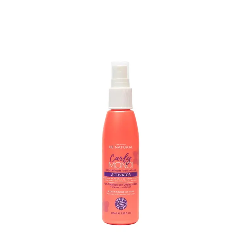 Be Natural Curly Monoi Activador Rizos 100ml - Reactivador de Rizos Definidos