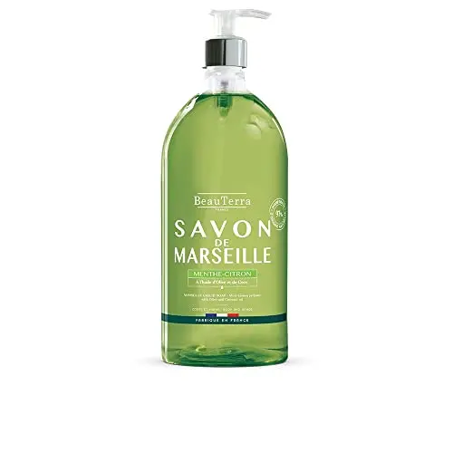 Beauterra Jabón de Marsella Líquido 1L - Menta y Limón