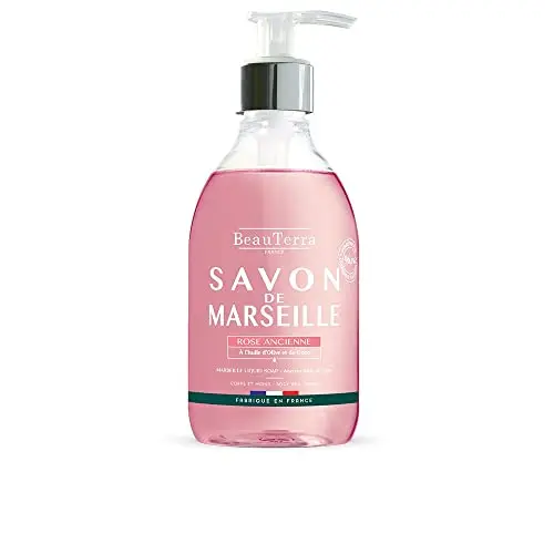 Beauterra Marseille Jabón Rosa Antigua 300 ml - Manos y Cuerpo