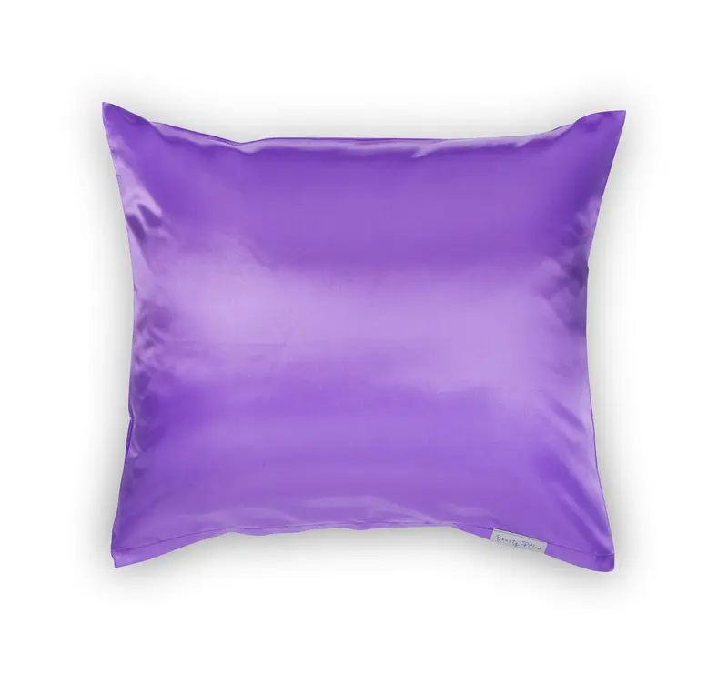 Beauty Pillow Purple 60x70 cm - Funda de Almohada en Satén para Piel y Cabello