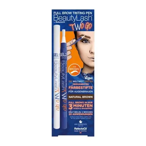 BeautyLash Two Go Tinte para Cejas Natural Brown - 2 unidades