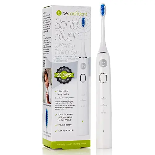Beconfident Sonic Silver - Cepillo de Dientes Eléctrico Blanqueador