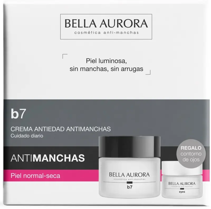 Bella Aurora b7 Crema Antiedad Antimanchas Piel Normal-Seca + Contorno de Ojos
