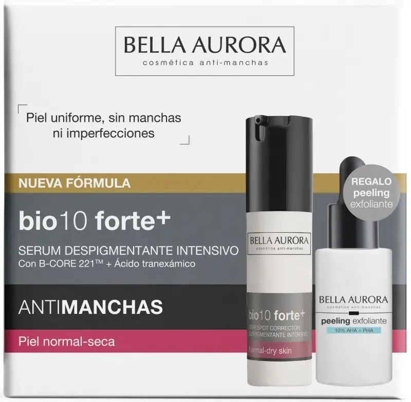 Bella Aurora Bio10 Forte+ Estuche Piel Normal-Seca + Peeling Exfoliante