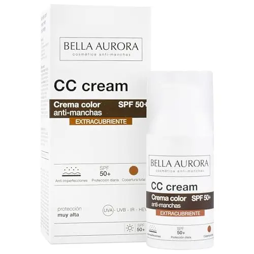 Bella Aurora CC Cream Antimanchas SPF50+ 30ml - Cobertura Extracubriente