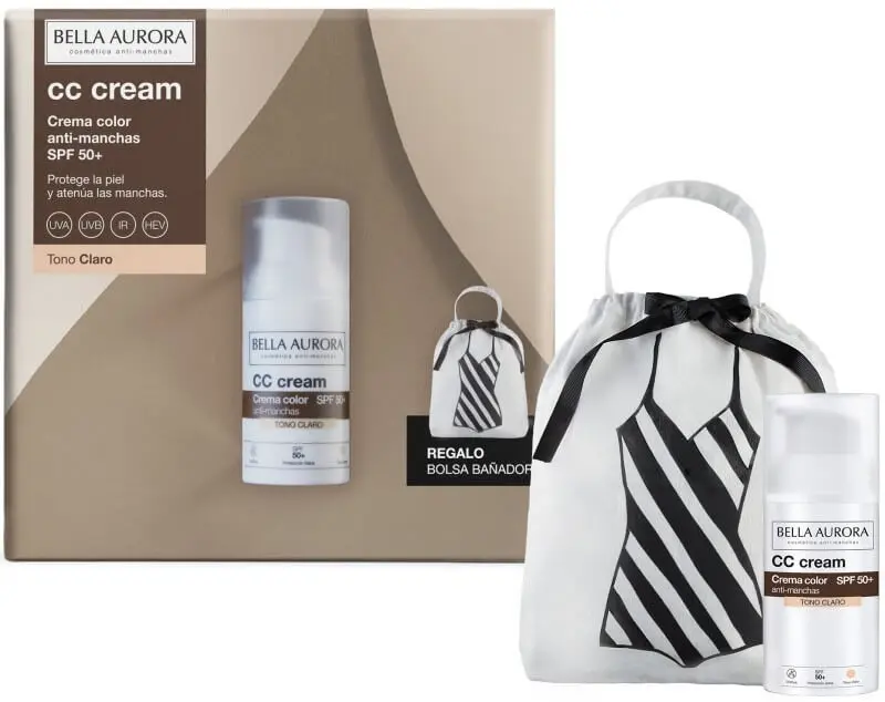 Bella Aurora CC Cream Tono Claro Crema Color Anti-manchas F50