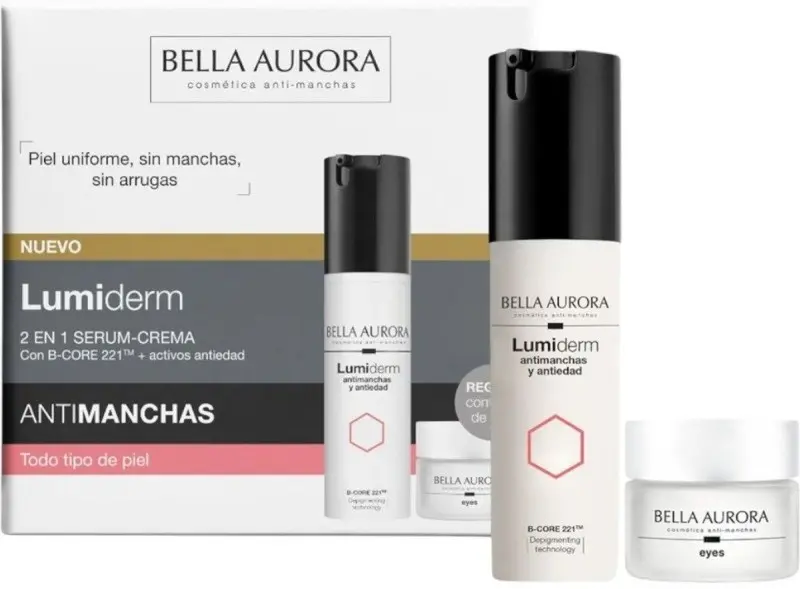 Bella Aurora Lumiderm Estuche Serum-Crema 2 en 1 + Contorno de Ojos de Regalo
