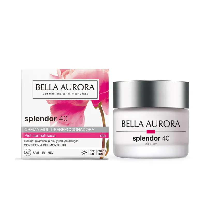Bella Aurora Splendor 40 - Crema Hidratante Antiedad y Antimanchas SPF20