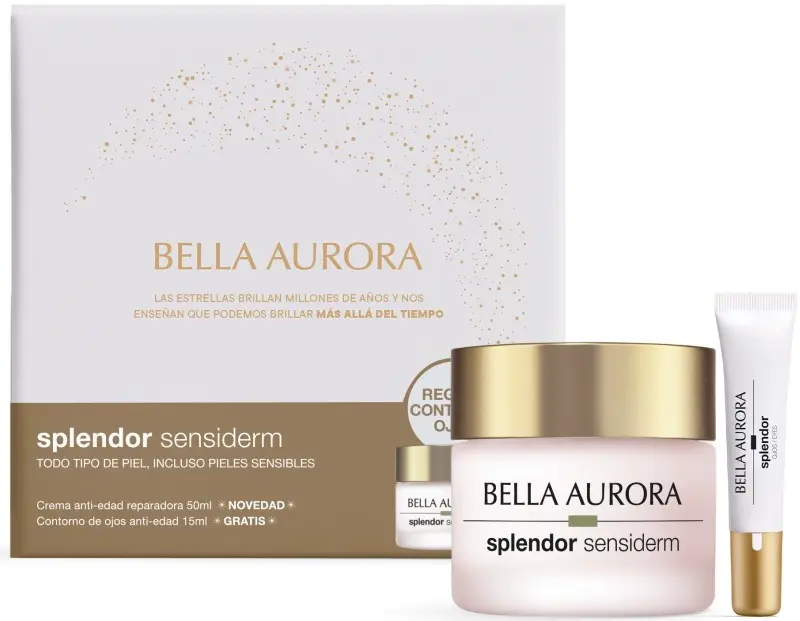 Bella Aurora Splendor Sensiderm Estuche Crema Anti-edad 50ml + Contorno de Ojos de Regalo