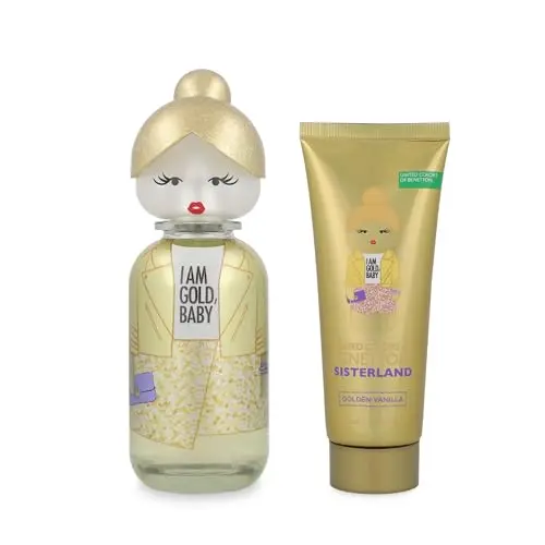Benetton Sisterland Golden Vanilla - Set Eau de Toilette 80ml + Body Lotion 75ml