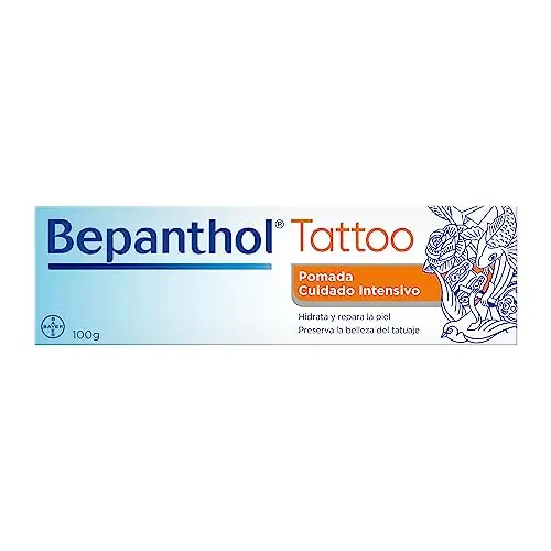 Bepanthol Crema para Tatuajes con Pantenol 100g - Hidratación y Reparación Post Tattoo