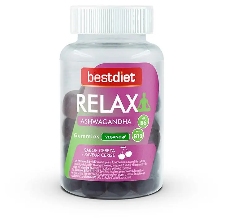 BestDiet Gummies Relax Ashwagandha - Complemento Alimenticio Vegano 150gr