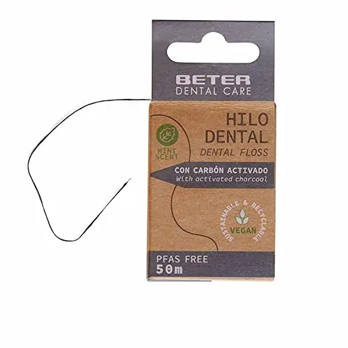 BETER Hilo Dental Carbón Activo 50m - Menta Natural