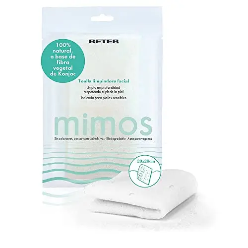 Beter Konjac Toalla Limpiadora Facial Mimos - Fibras Naturales 100gr