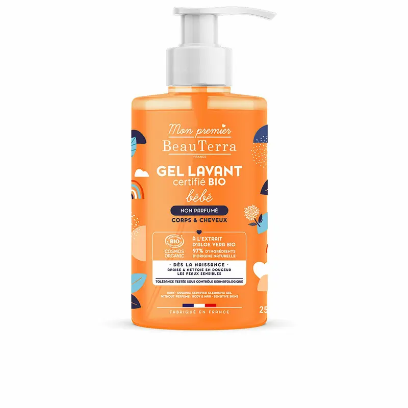 BIO BEBÉ Gel de Ducha Sin Perfume 750 ml - Higiene Suave para Bebés