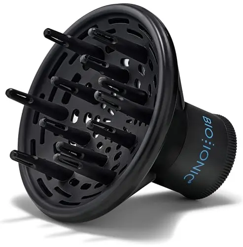 Bio Ionic Universal Diffuser Negro - Tecnología Nano-Iónica para Cabello Rizado