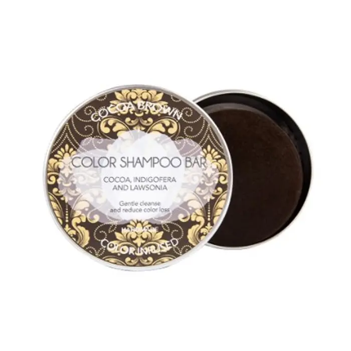 BIO SOLID Champú Sólido Cacao Brown 130g - Barra Orgánica Hidratante