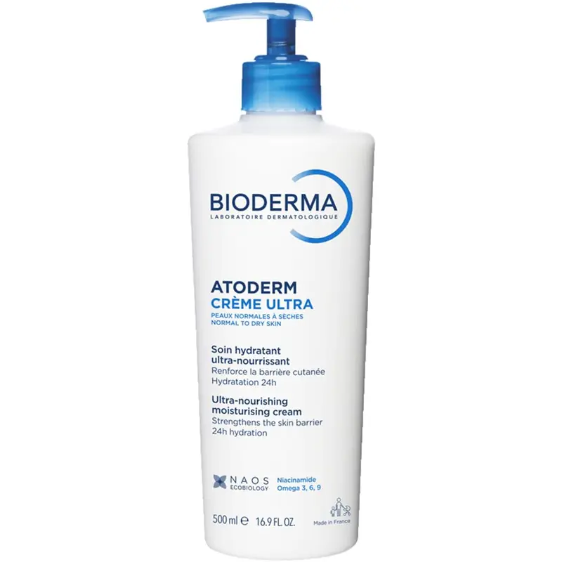 Bioderma Atoderm Ultra Crema Hidratante 500ml - Barrera Cutánea Reforzada