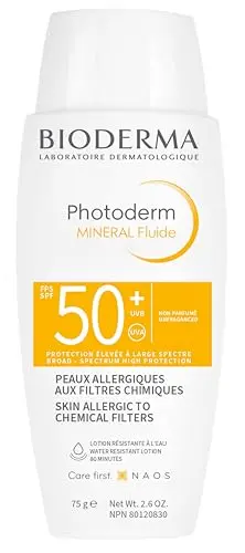 Bioderma Photoderm Mineral Fluide SPF50+ - Protección Solar para Pieles Intolerantes