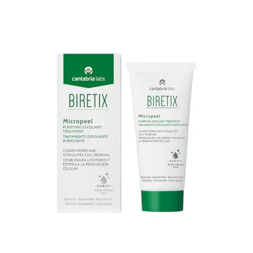 Biretix Micropeel - Gel Exfoliante Suave 50 ml | Limpieza y Renovación para Piel Grasa