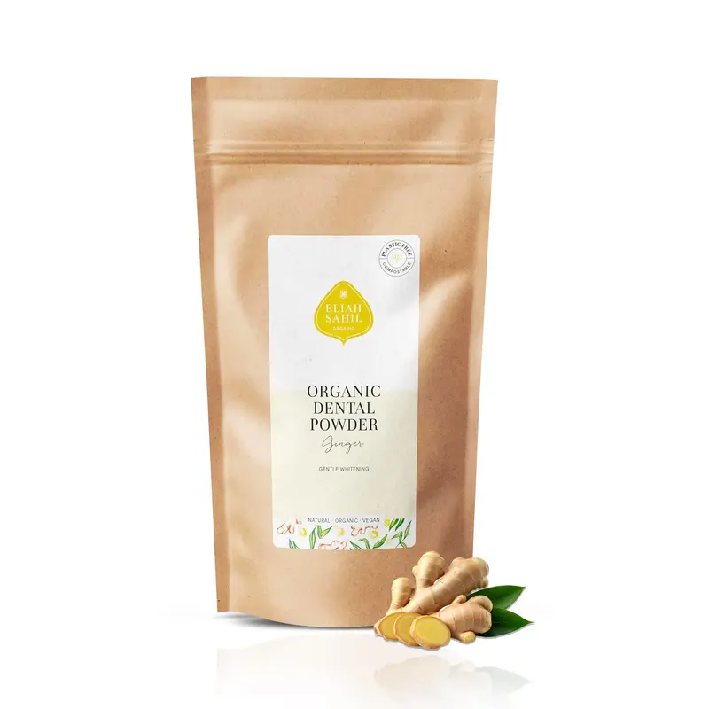 Blanqueador Dental Jengibre Eliah Sahil - Recarga 200gr Natural y Ecológico