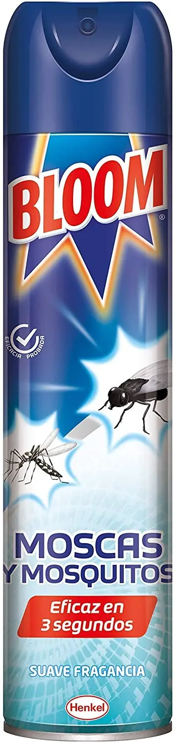Bloom Instant Insecticida Moscas y Mosquitos 600 ml - Spray Antimosquitos con Acción Inmediata y 100% Eficacia