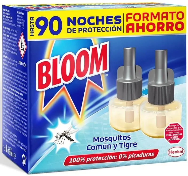 Bloom Recambio 90 Noches 2 Unidades – Protección Continua contra Mosquitos y Moscas