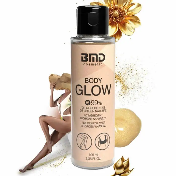 BMD Cosmetic Body Glow 100ml - Aceite Corporal con 99% Ingredientes Naturales