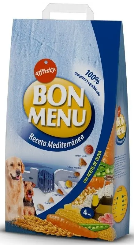 Bon Menu Pienso Perro Seco Mediterránea 4Kg