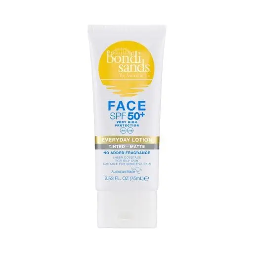 Bondi Sands Everyday Loción Facial SPF50+ con Color sin Perfume 75ml