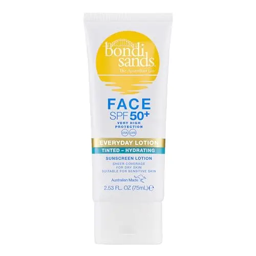 Bondi Sands SPF 50+ Loción Facial Hidratante Teñida sin Fragancia 75ml