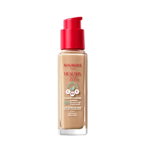 Bourjois Healthy Mix Clean Foundation 055 Deep Beige - Base de Maquillaje Vegana 30ml