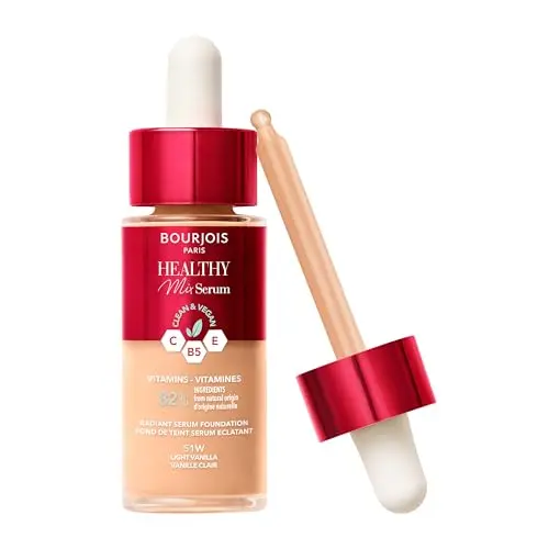 Bourjois Healthy Mix Serum Foundation 51 Light Vanilla - Base de Maquillaje 30 ml